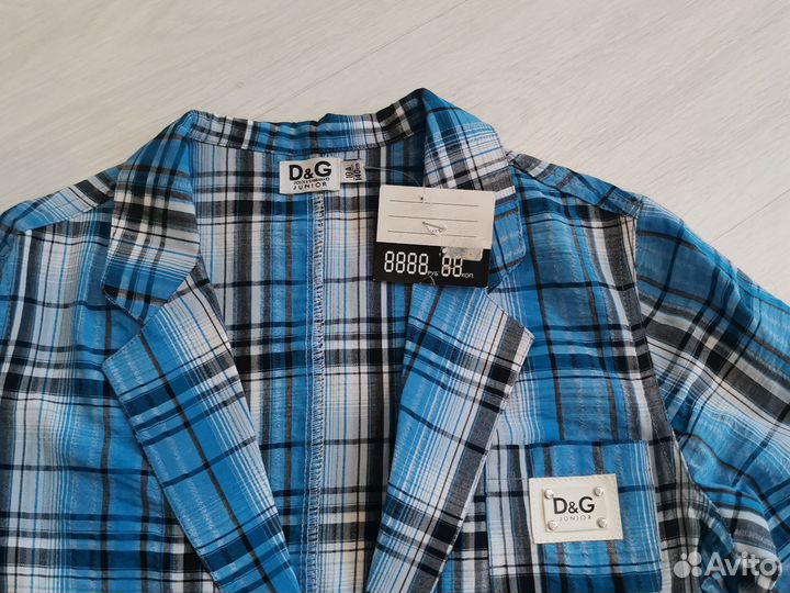 Новый пиджак рубашка DG 140 см