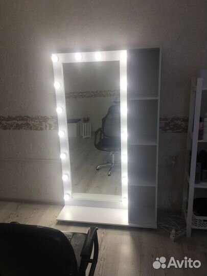 Стильное ростовое зеркало на колёсиках 170/180 см