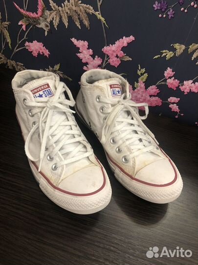 Кеды Converse конверс белые оригинал размер 37,5