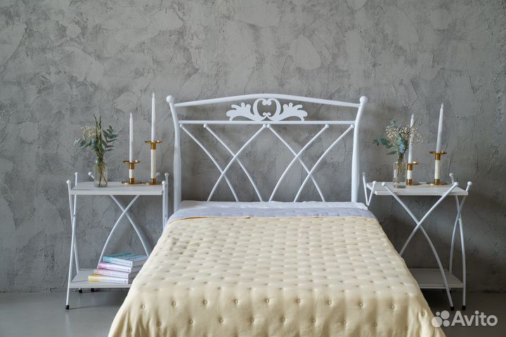 Кровать металлическая односпальная