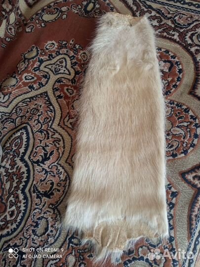 Мех нутрии цельный, чулок