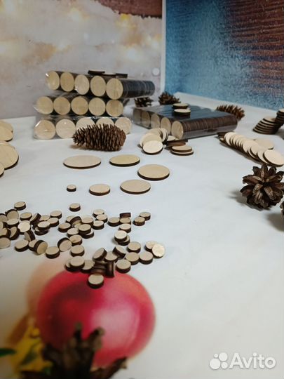 Медальоны круги дерево заготовки