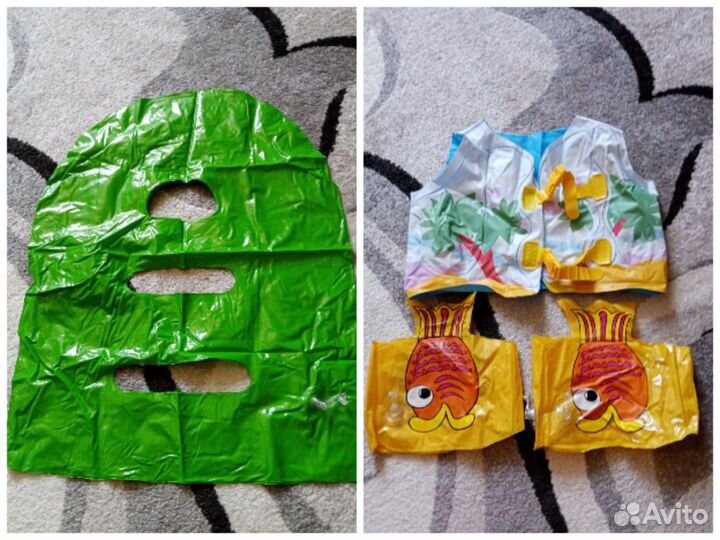 Жилет, нарукавники, матрас для плавания