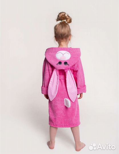 Халат махровый для девочки