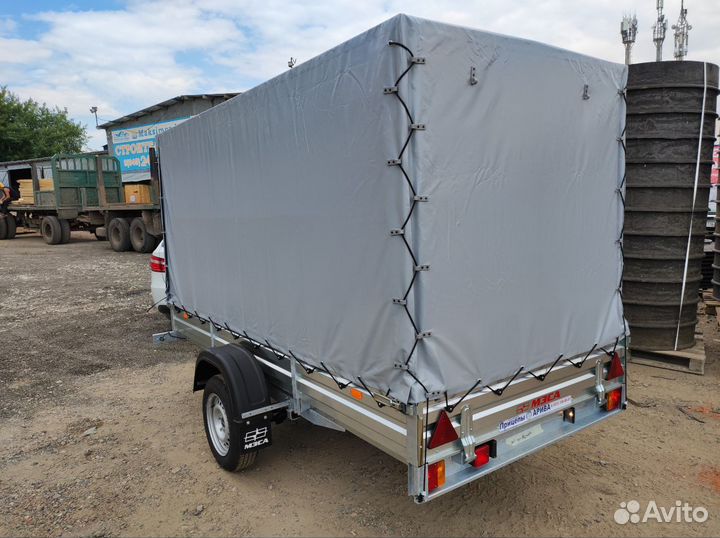 Прицеп мзса 817711.022 для снегохода с тентом 150