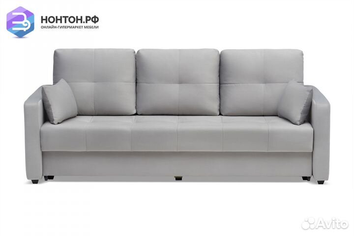 Диван еврокнижка Вита 3-х местный серый