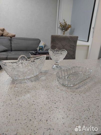 Хрустальные салатники СССР