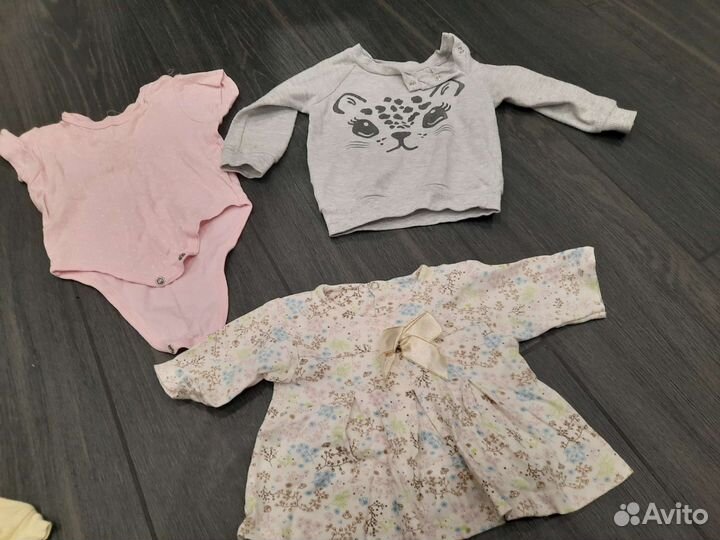 Пакет вещей для девочки 6-9 мес. 68- 80 см