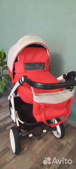 Коляска 2 в 1 riko basic эко кожа