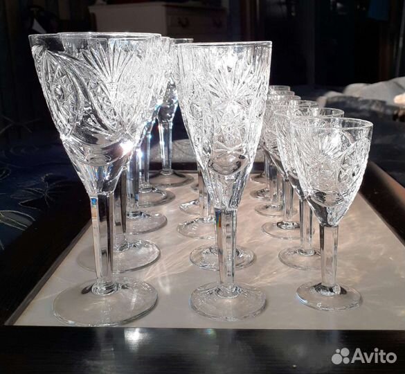 Хрустальные бокалы СССР