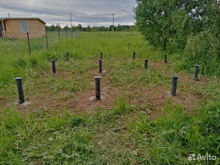 Винтовые сваи + монтаж