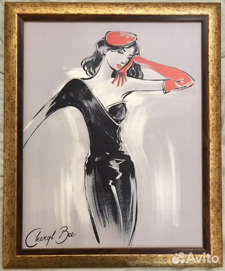 Картина интерьерная Девушка Леди