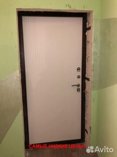 Толстая дверь входная металлическая с бесплатной у