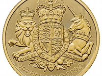 Золотая монета Великобритании Королевский Герб