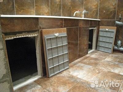 Смотровой люк в ванной под плитку