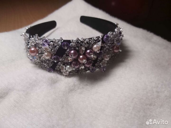 Ободок для волос ручной работы