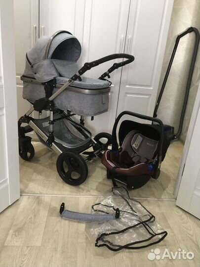 Коляска трансформер Luxmom 2 в 1 или 3 в 1