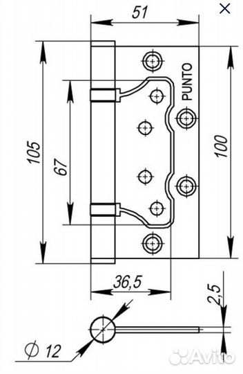 Межкомнатные петли