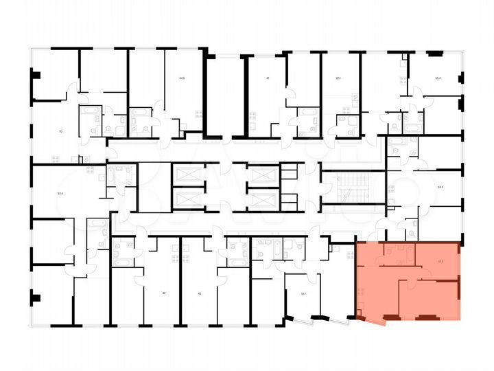 2-к. квартира, 51,9 м², 24/32 эт.