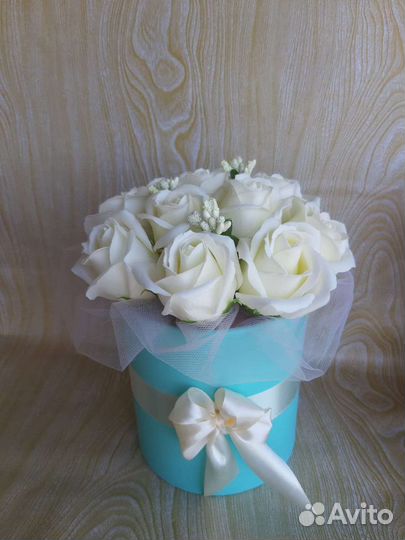 Букет из мыльных роз