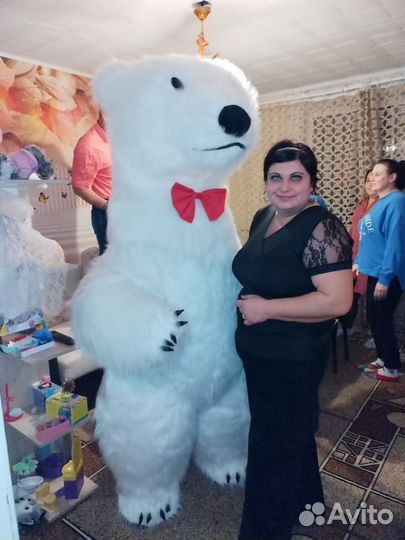 Ростовая кукла белый медведь