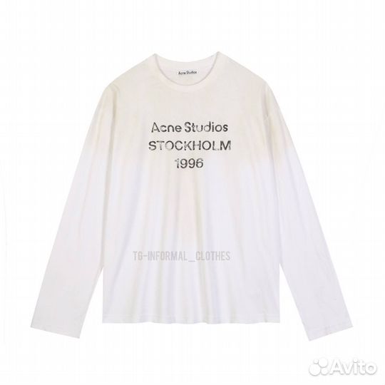 Лонгслив Acne Stockholm белый