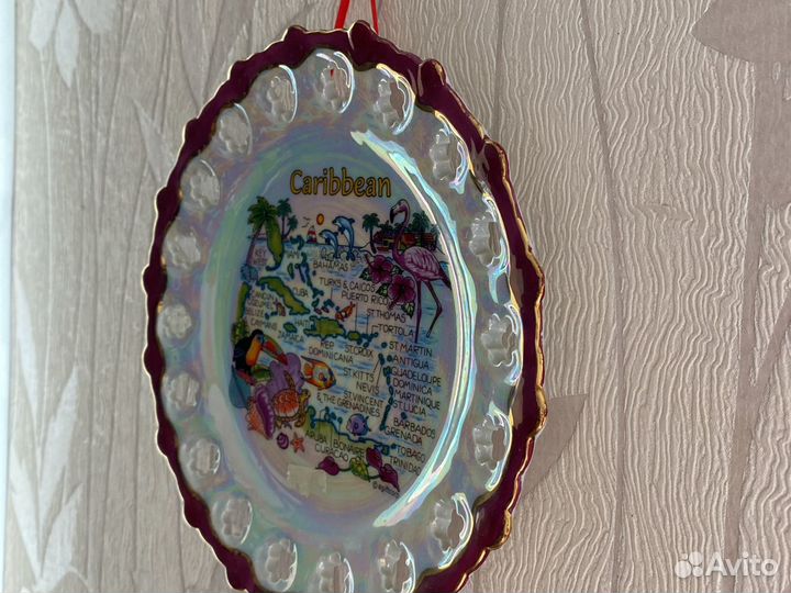 Декоративная тарелка настенная Доминикана