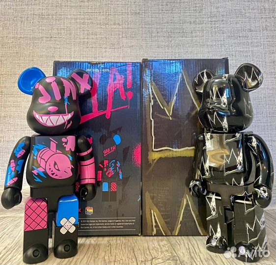 Игрушка bearbrick jinx bape 30cм каws 32см