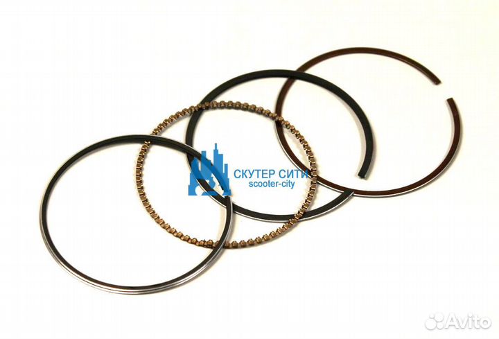 Кольца поршневые, комплект, bajaj Qute (Арт.36AN00