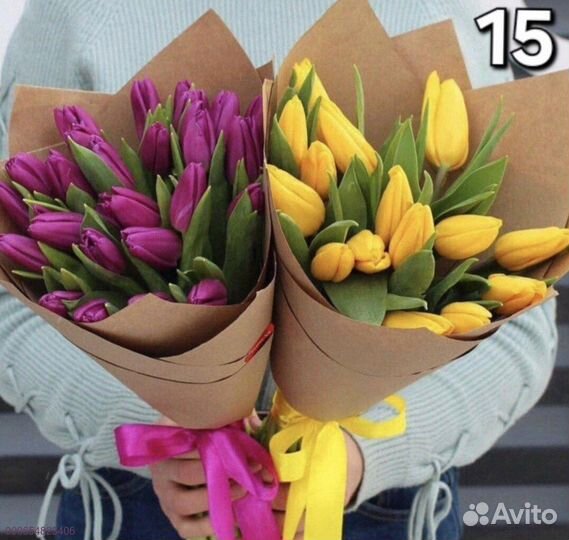 Букеты из тюльпанов (Арт.58949)