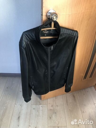Куртка кожаная мужская бу
