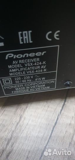 Ресивер и колонки pioneer vsx 424-k