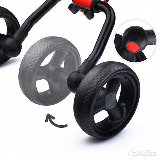 Велосипед беговел 4 в 1, EVA колеса