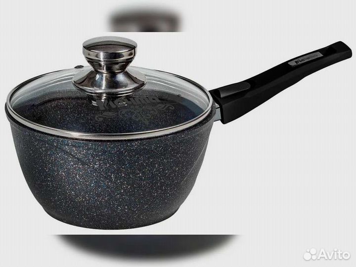 Ковш 1,2л съемная ручка Гранит star