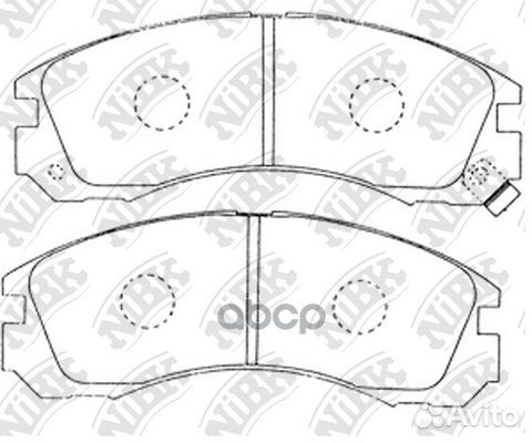 Колодки тормозные дисковые mitsubishi outlander