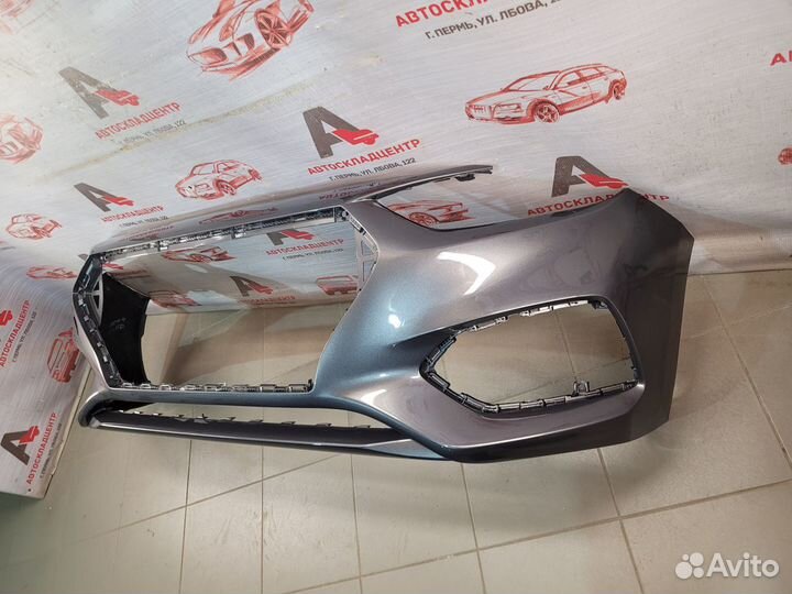 Бампер передний Hyundai Solaris 2017-2020 серый