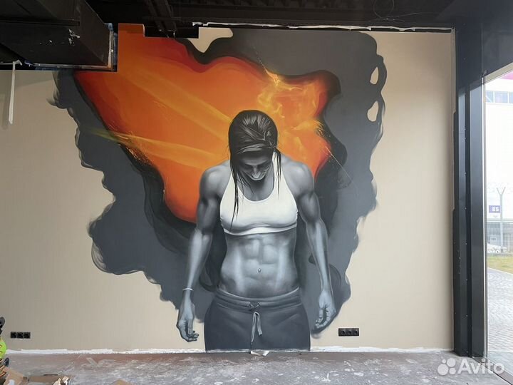 Роспись стен граффити оформление услуги художника