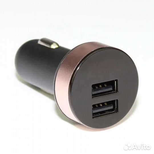 Зарядка в прикуриватель с 2 USB и вольтметром