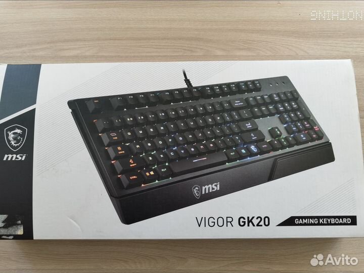 Клавиатура MSI Vigor GK20 RGB полный комплект
