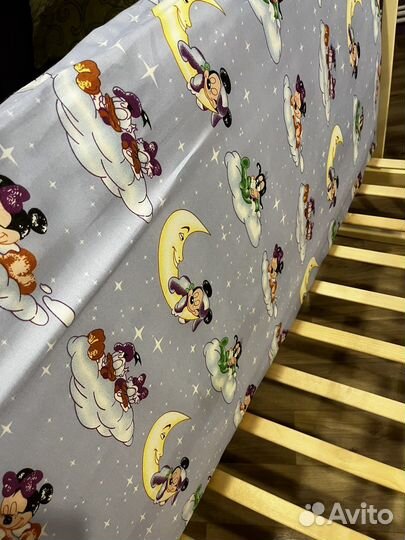 Детская кровать для новорожденных с матрасом