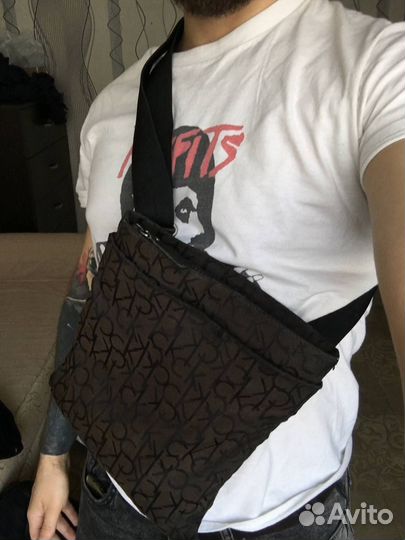 Сумка calvin klein через плечо мужская