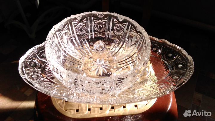 Хрустальная посуда комлект чехия