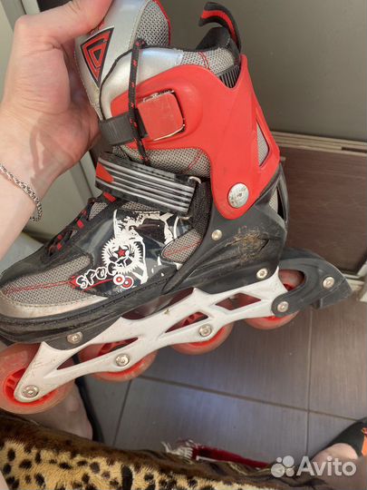 Роликовые коньки 35 38 детские