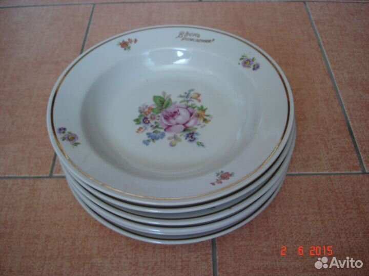 Тарелки, блюдца СССР