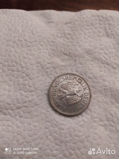 Монета 1 deutsche mark