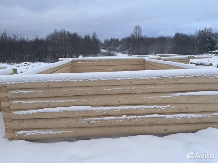 Сруб бани 6*4