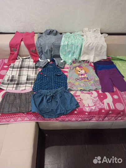 Вещи и обувь на девочку пакетом