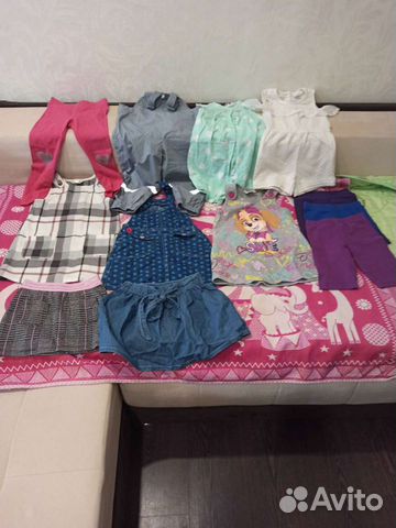 Вещи и обувь на девочку пакетом