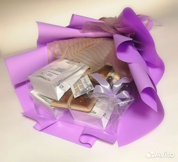 Подарок учителю - букет с чаем и сладостями