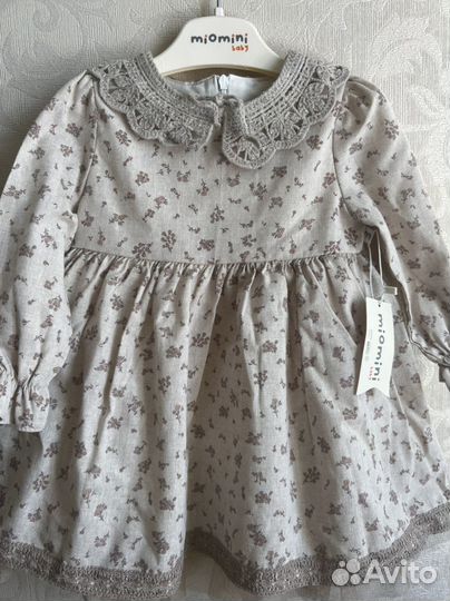 Детское нарядное платье 86 размер